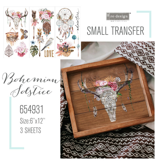 Bohemian Solstice | Small Decor Transfer | Prima