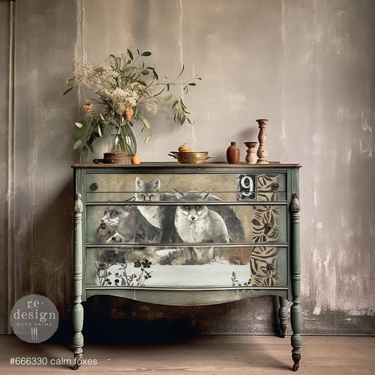 Calm Foxes | A1 Decoupage Fiber | Prima