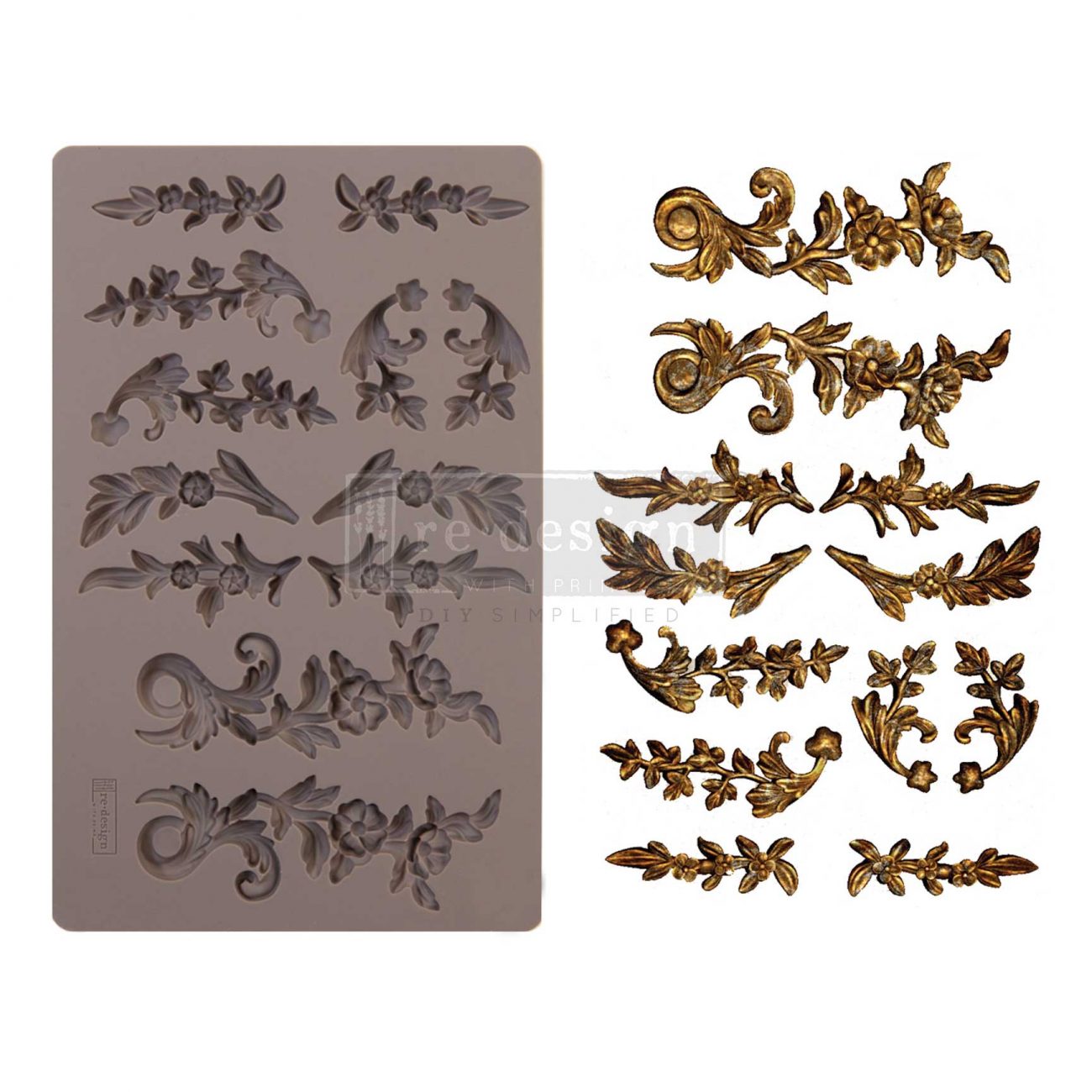 Delicate Flora | Decor Moulds | Redesign with Prima