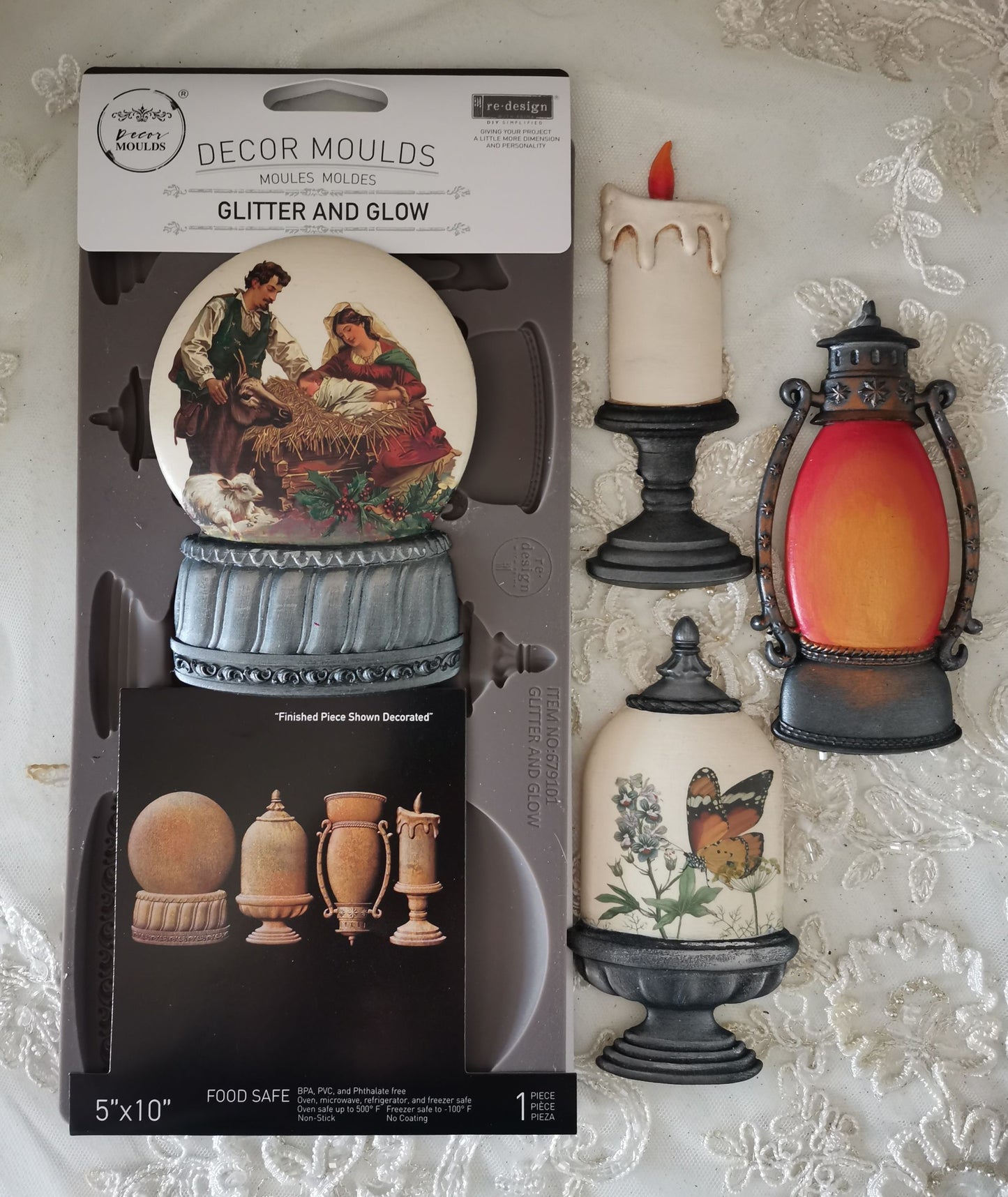 Glitter and Glow | Decor Moulds | Redesign with Prima
