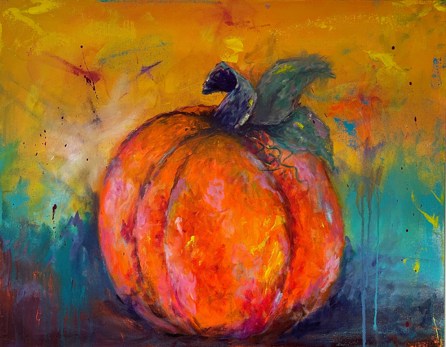 8" x 10" Print of "Cinderella's Pumpkin" by Karen Denning