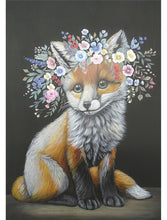 Load image into Gallery viewer, Floraison Fox Decoupage Paper