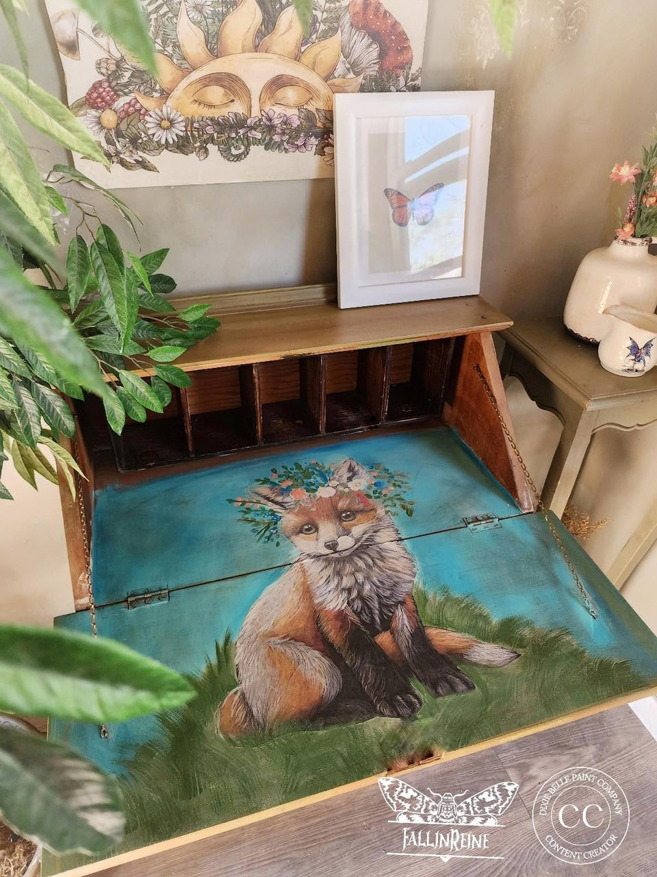 Floraison Fox Decoupage Paper