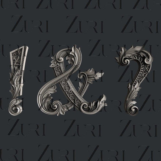 Alphabet Silicone Mould Set by Zuri