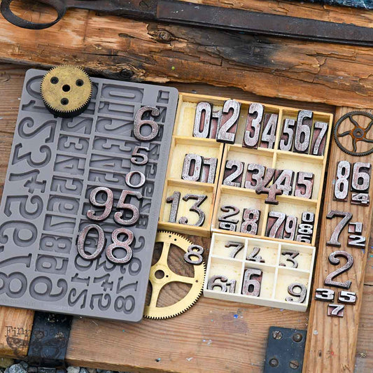 Letterpress Numbers | Decor Moulds | Redesign with Prima
