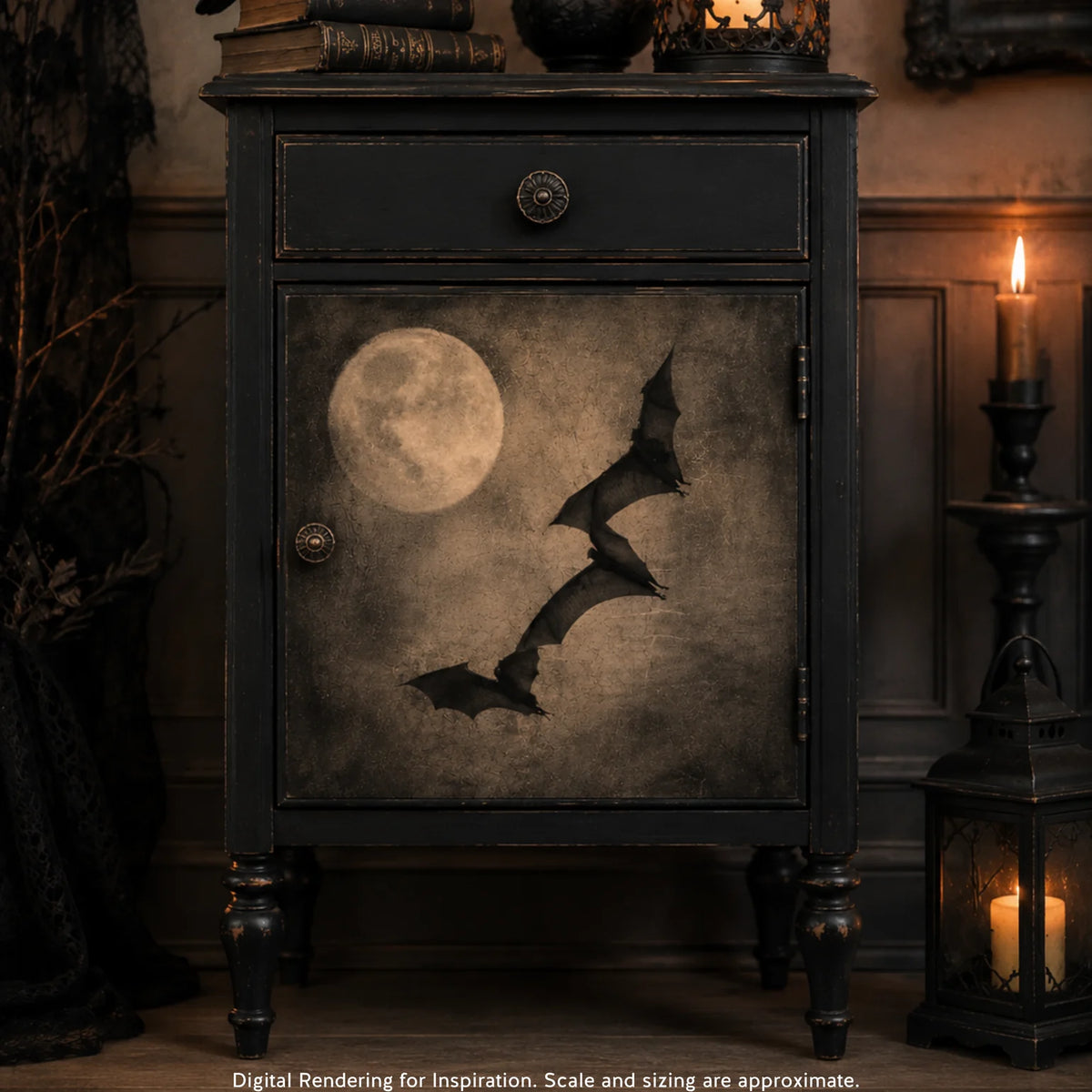 Nocturnal Flight - A3 Rice Decoupage Paper