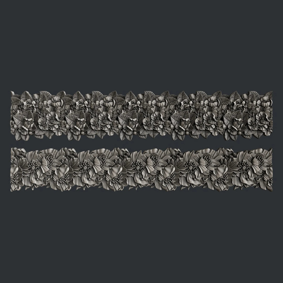 Floral Borders 2 Mould by Zuri