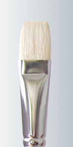 White Bristle Long Handle Flat | 215 | Scharff