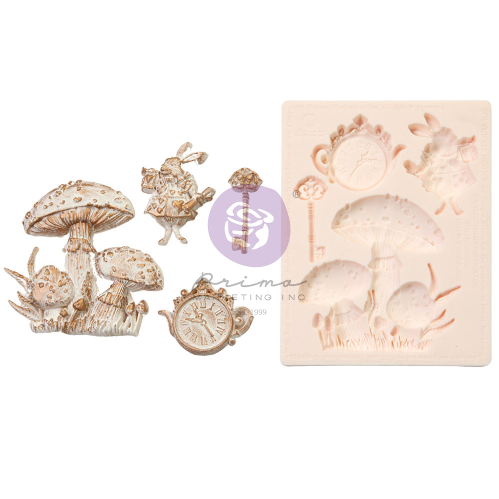 The 3 Girls Tales Lost in Wonderland Small Decor Moulds | Prima