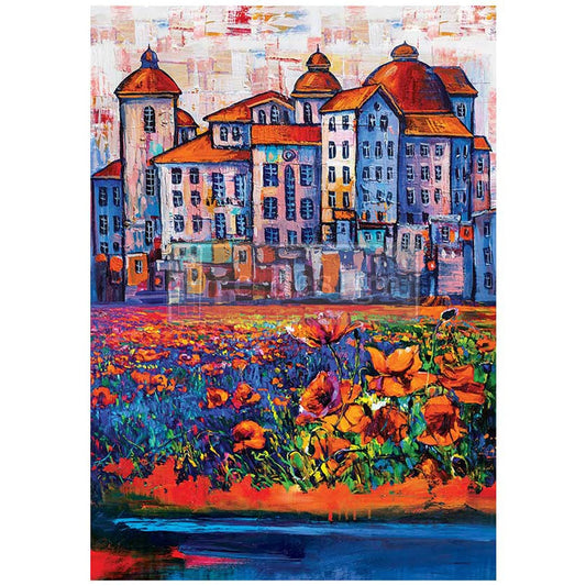 Village in Color A1 Decoupage Paper | Redesign with Prima