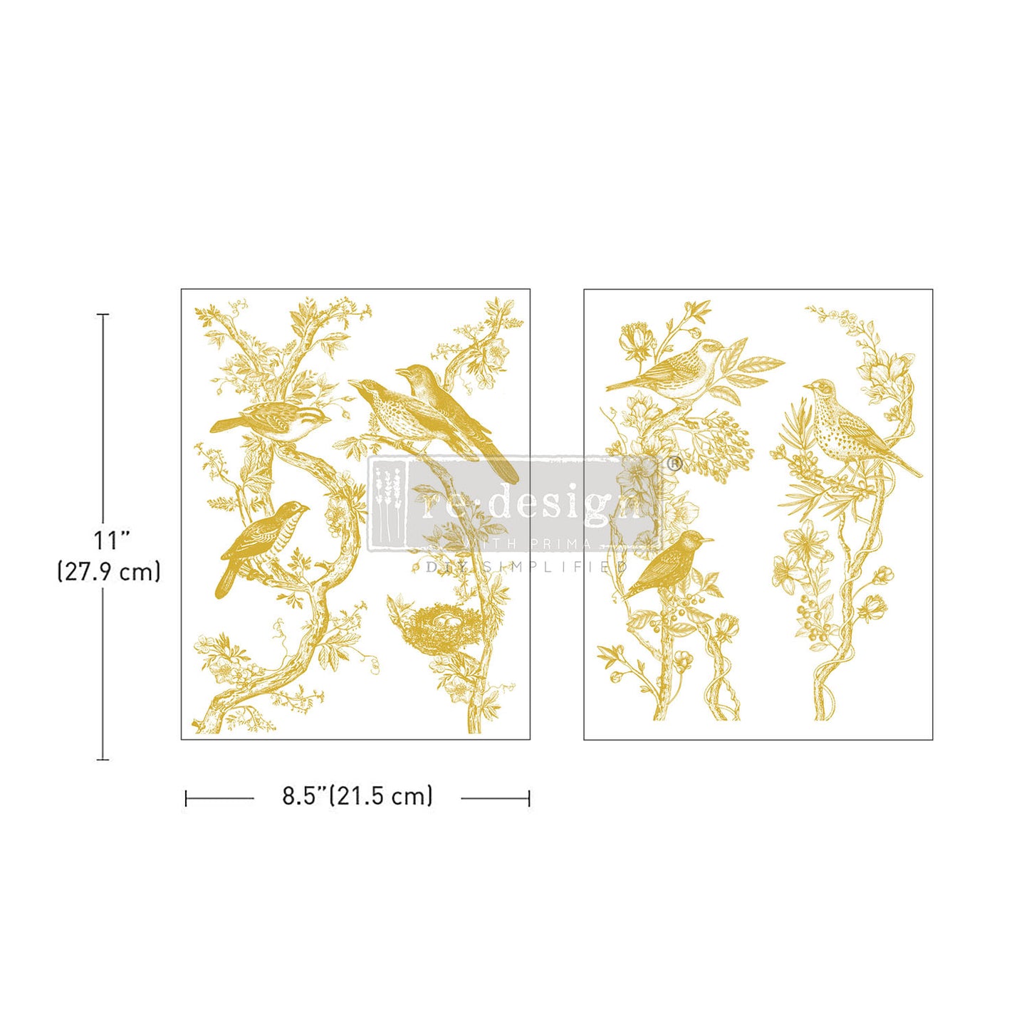 Golden Serenade Decor Transfer