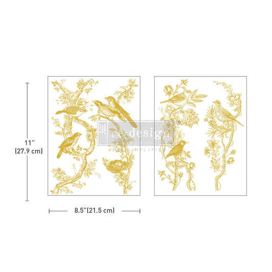 Golden Serenade Decor Transfer