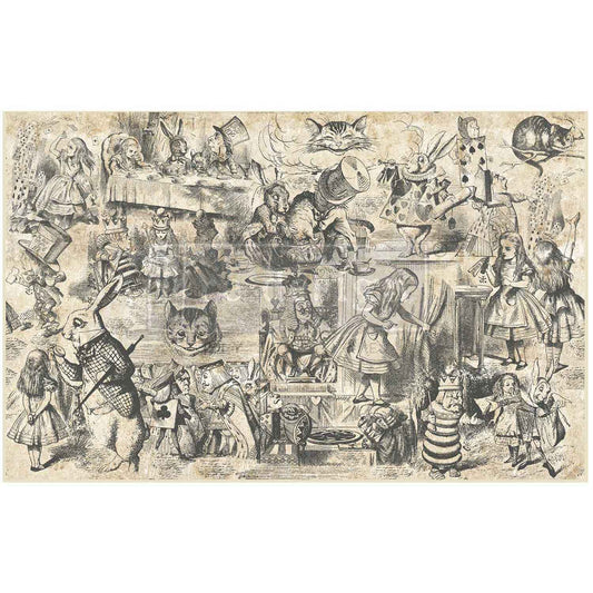 Dreaming in Wonderland Decoupage Paper | Redesign with Prima