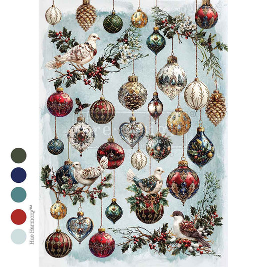Jewels of the Season Decoupage Paper | Redesign with Prima