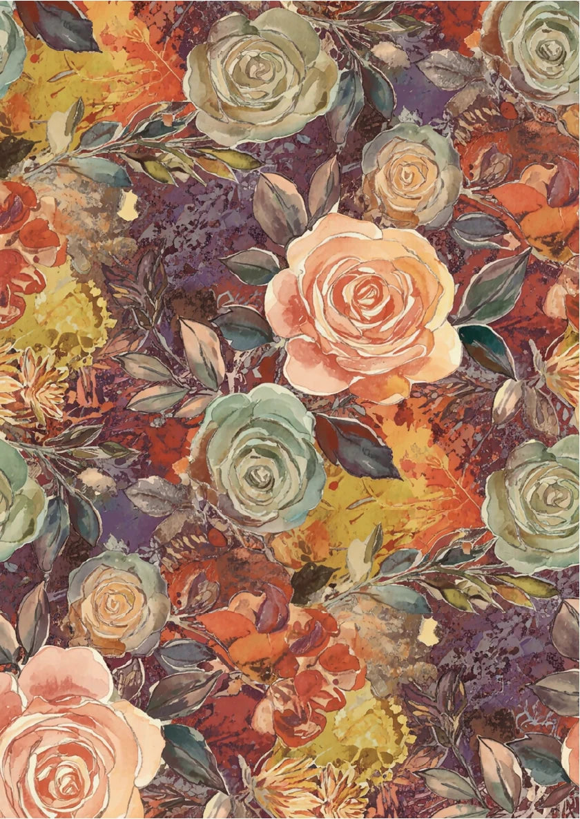 Autumn Garden - A3 Rice Decoupage Paper