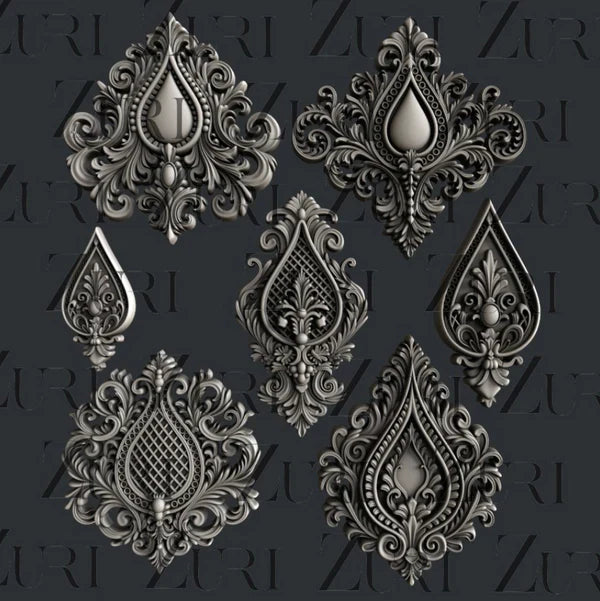 Baroque Dewdrops Silicone Mould