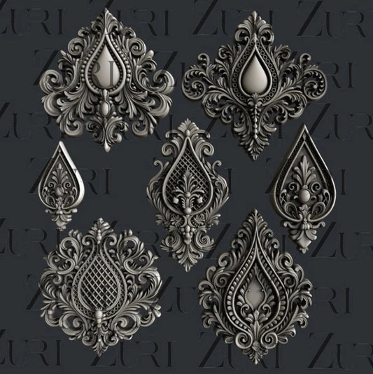 Baroque Dewdrops Silicone Mould