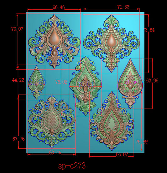 Baroque Dewdrops Silicone Mould