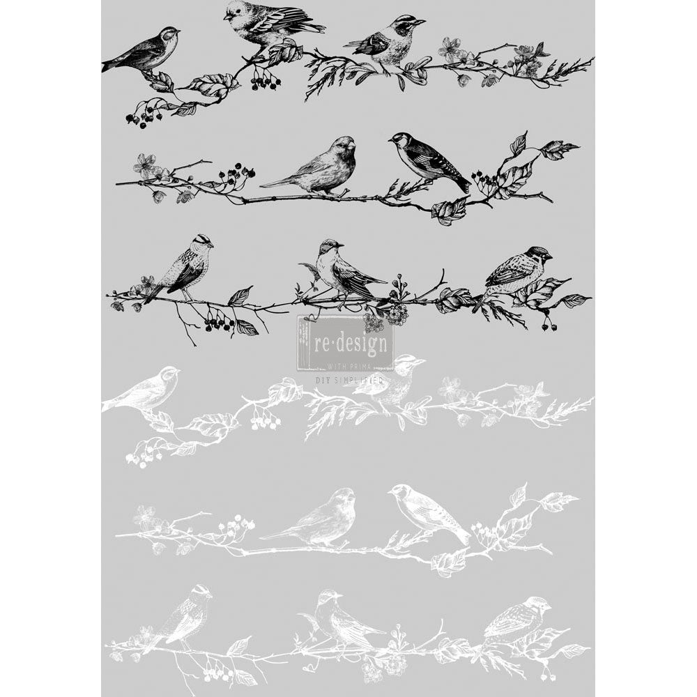 Birds & Berries | Decor Transfer | Prima
