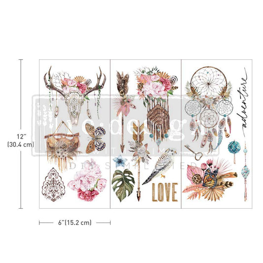 Bohemian Solstice | Small Decor Transfer | Prima