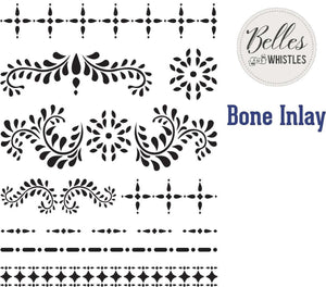 Bone Inlay | Mylar Stencil | Dixie Belle