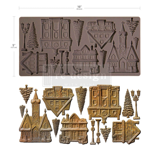 Christmas Village | Decor Moulds | Redesign with Prima
