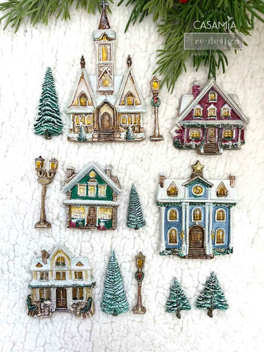 Christmas Village | Decor Moulds | Redesign with Prima