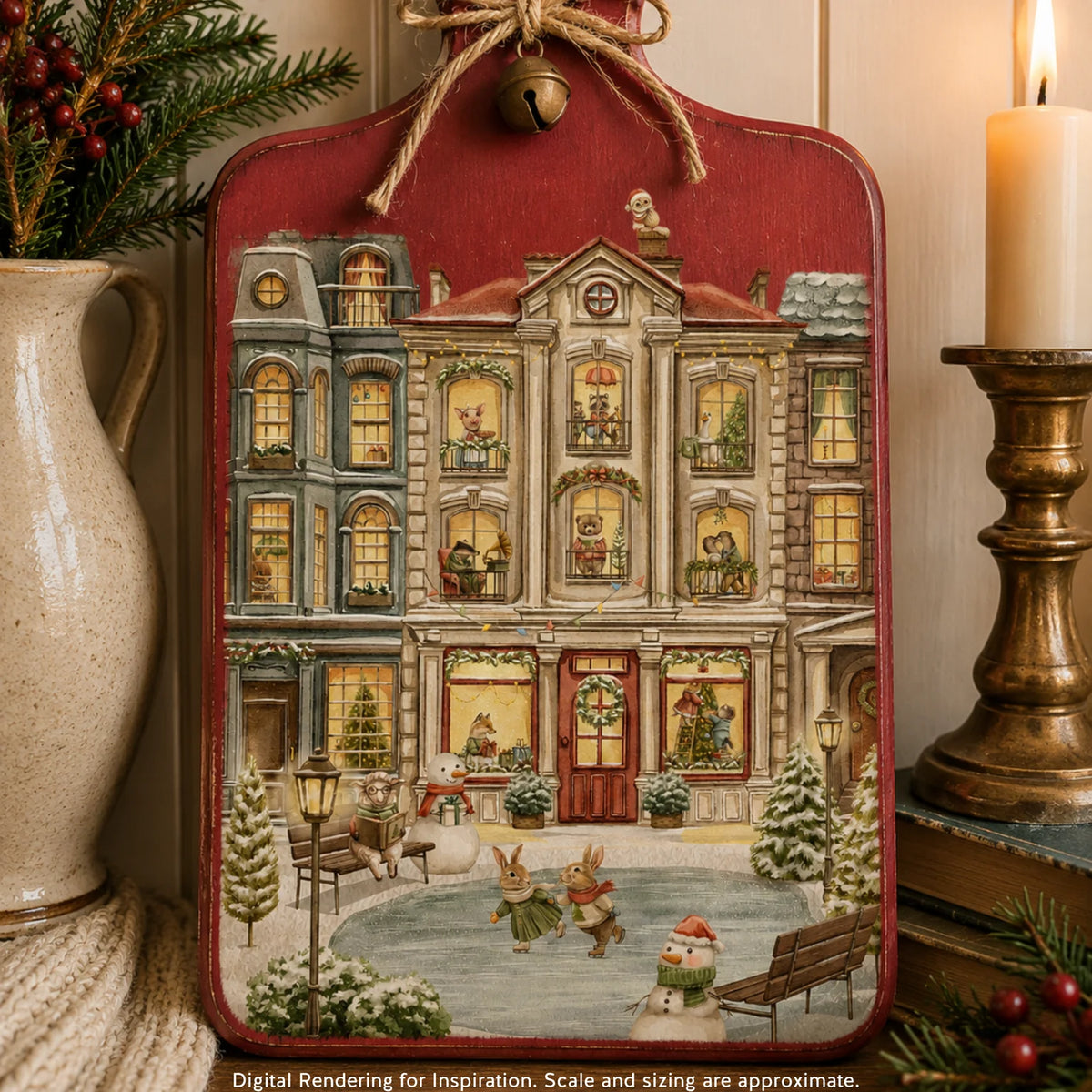 Christmas on Main Street - A3 Rice Decoupage Paper