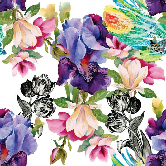 Colorful Floral | Rice Decoupage Paper | Dixie Belle