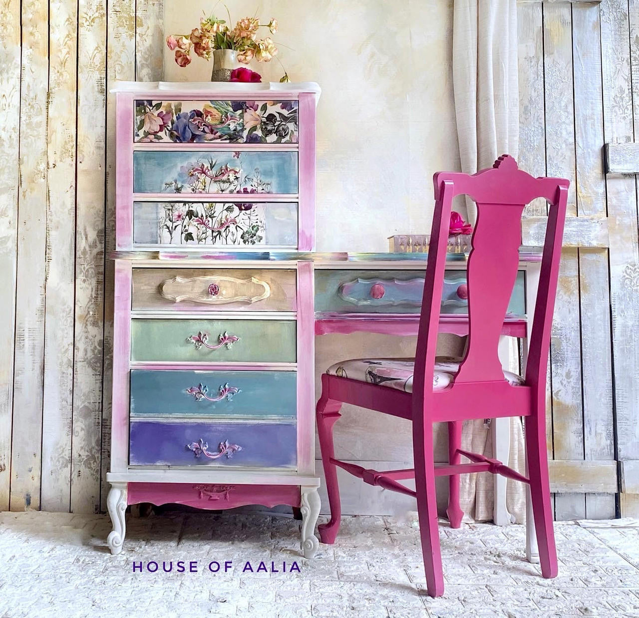 Colorful Floral | Rice Decoupage Paper | Dixie Belle