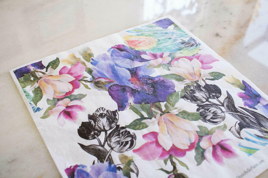 Colorful Floral | Rice Decoupage Paper | Dixie Belle