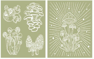 Cottagecore Mushrooms | Silkscreen Stencil | Dixie Belle