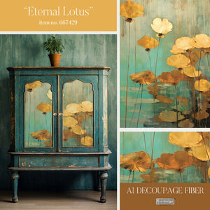 Eternal Lotus | A1 Decoupage Fiber | Prima