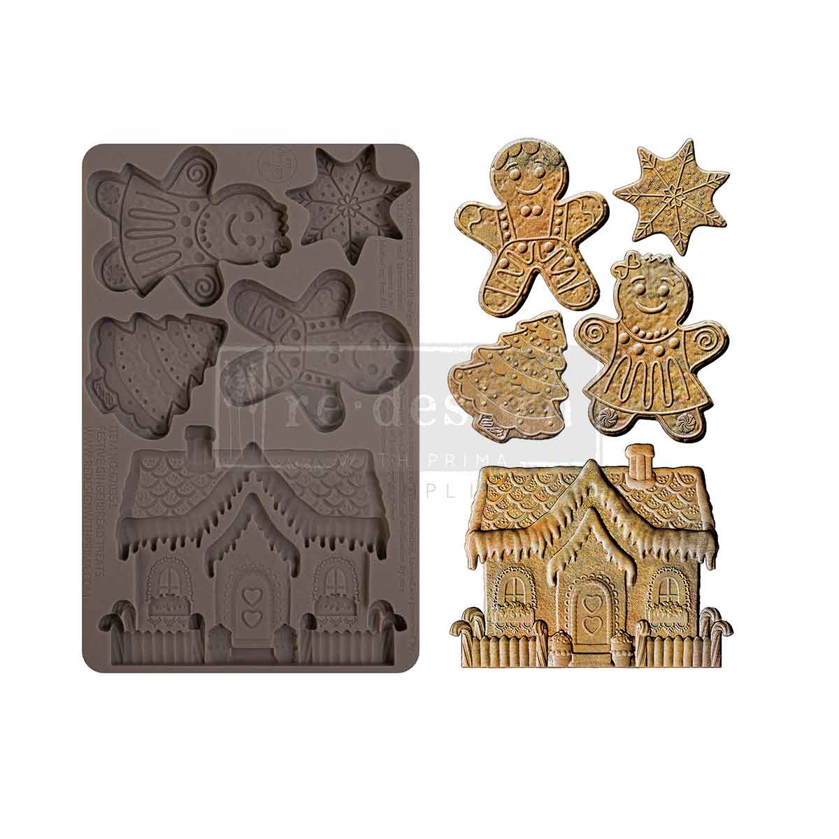 Festive Gingerbread Treats| Decor Moulds | Redesign with Prima