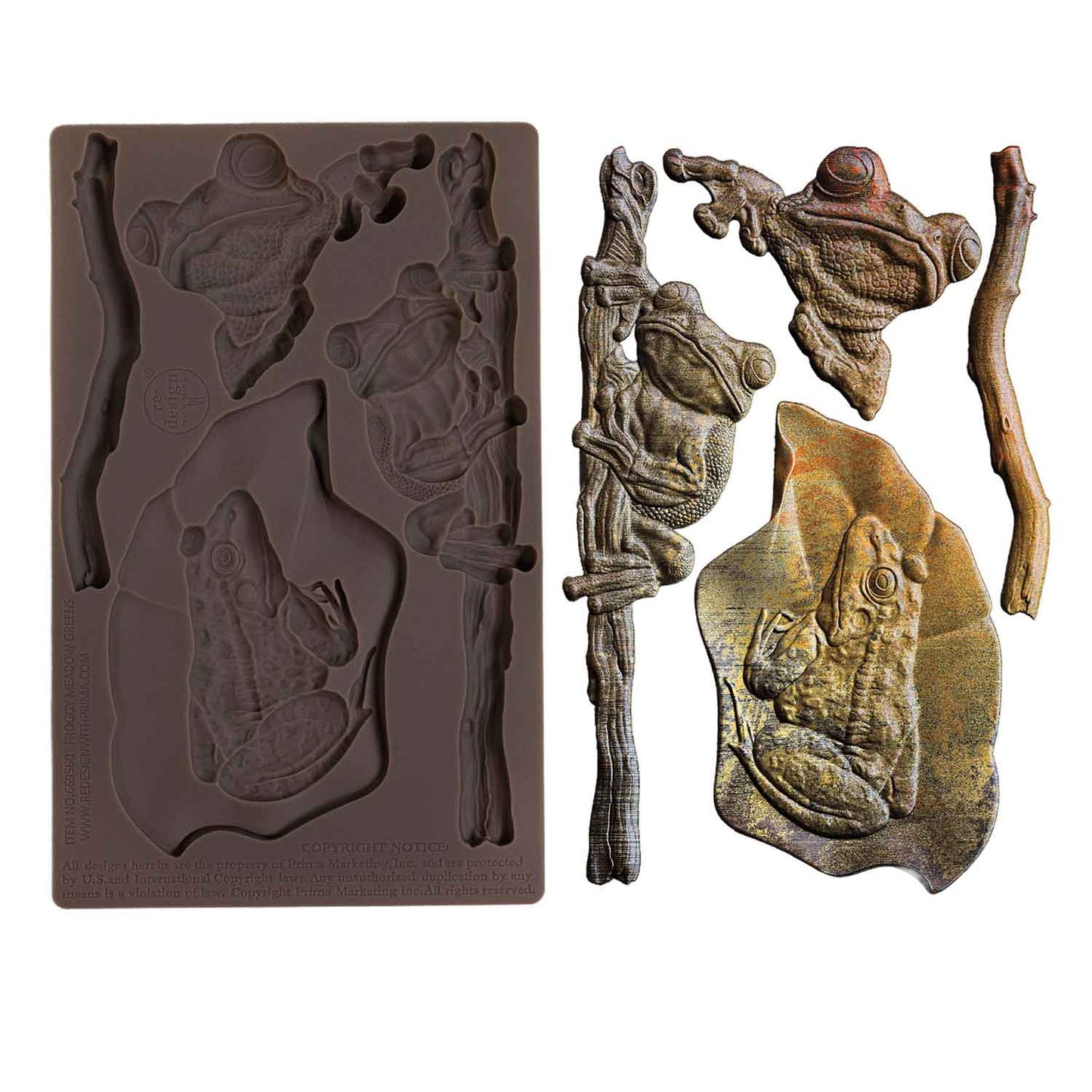 Froggy Meadow Greens | Decor Moulds | Redesign with Prima