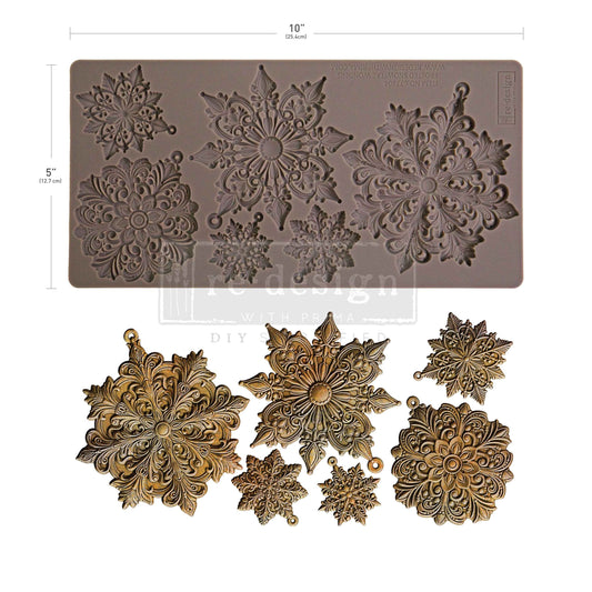 Frosted Snowflake Wonders | Decor Moulds | Redesign with Prima