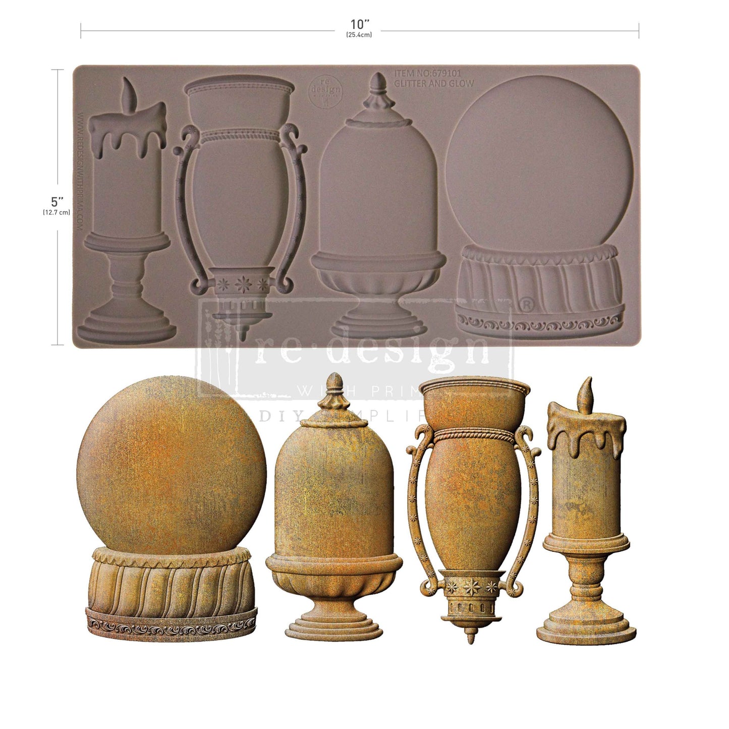 Glitter and Glow | Decor Moulds | Redesign with Prima