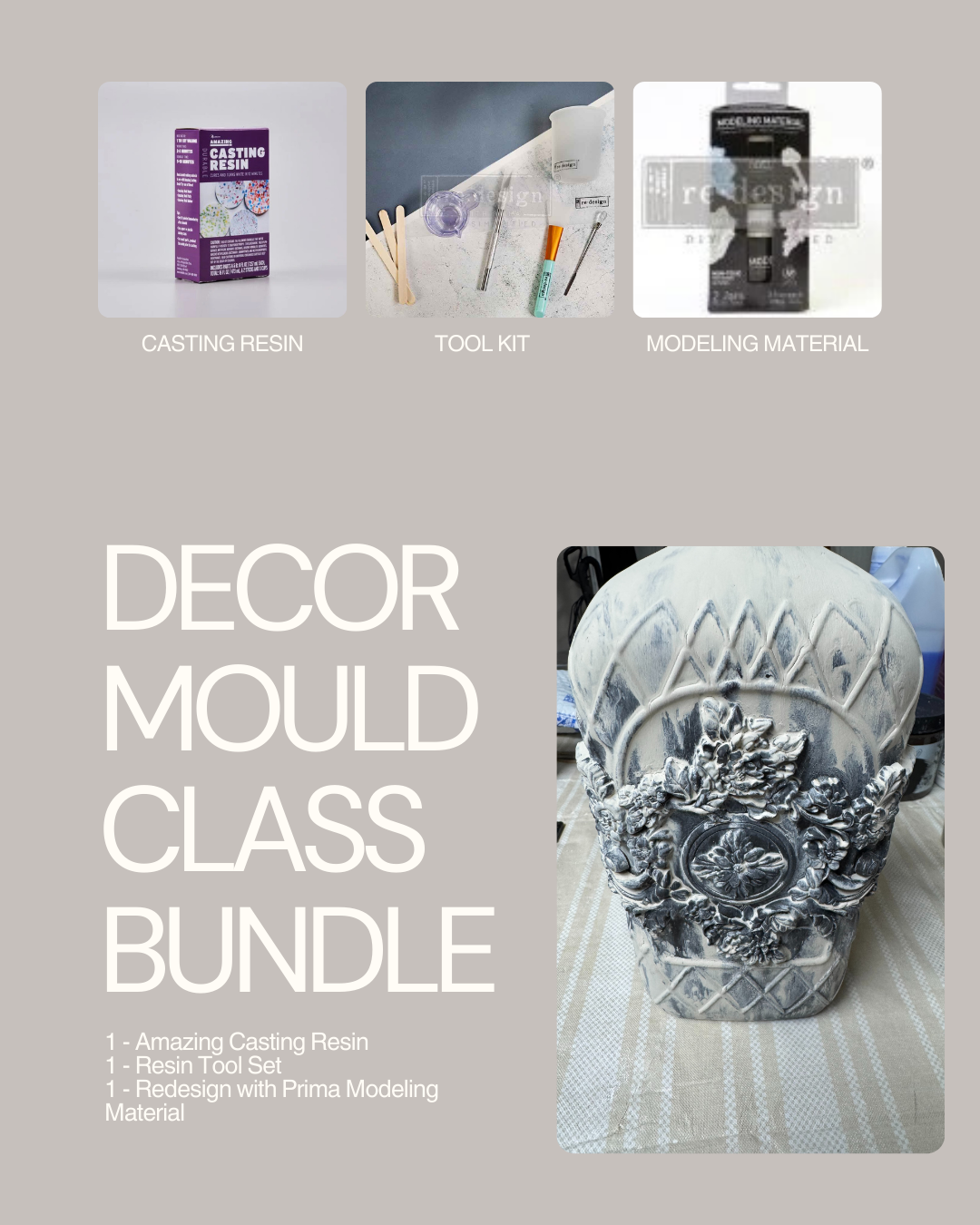 Decor Mould Technique Class Kit
