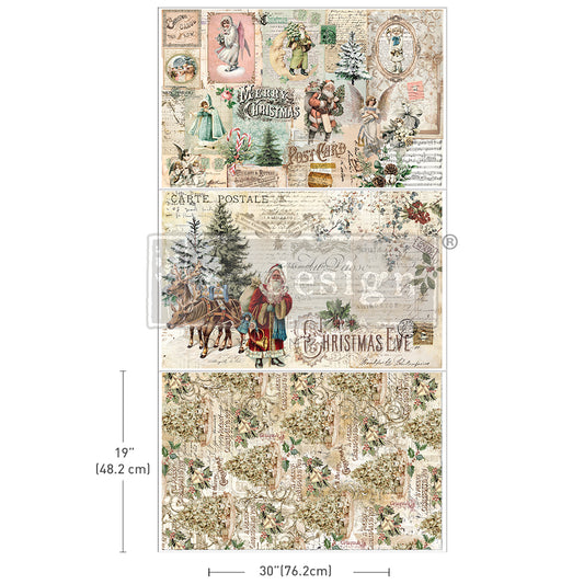 Holly Jolly Hideaway | Tissue Decoupage Paper | Prima