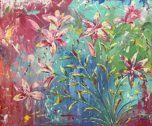 8" x 10" Print of "Mindi's Boquet" by Karen Denning