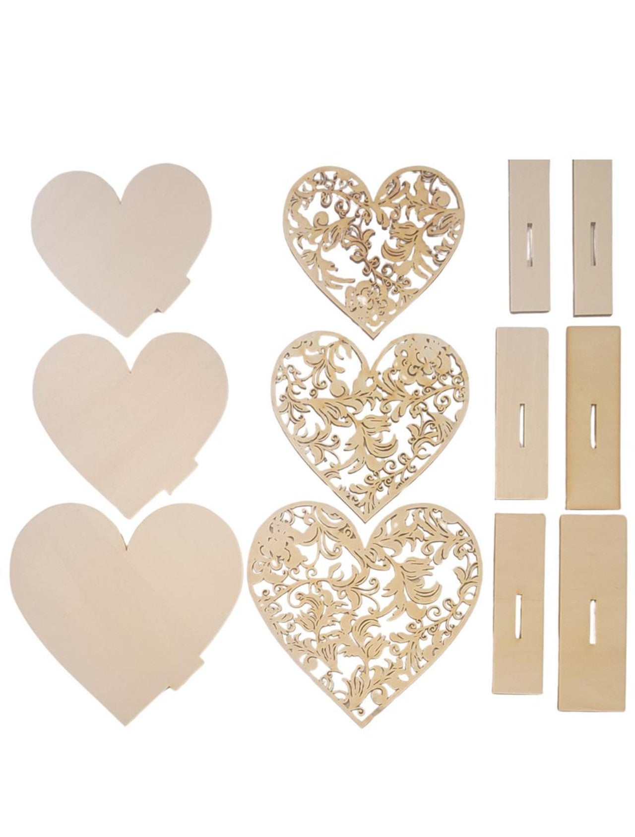 Filigree Heart Trio