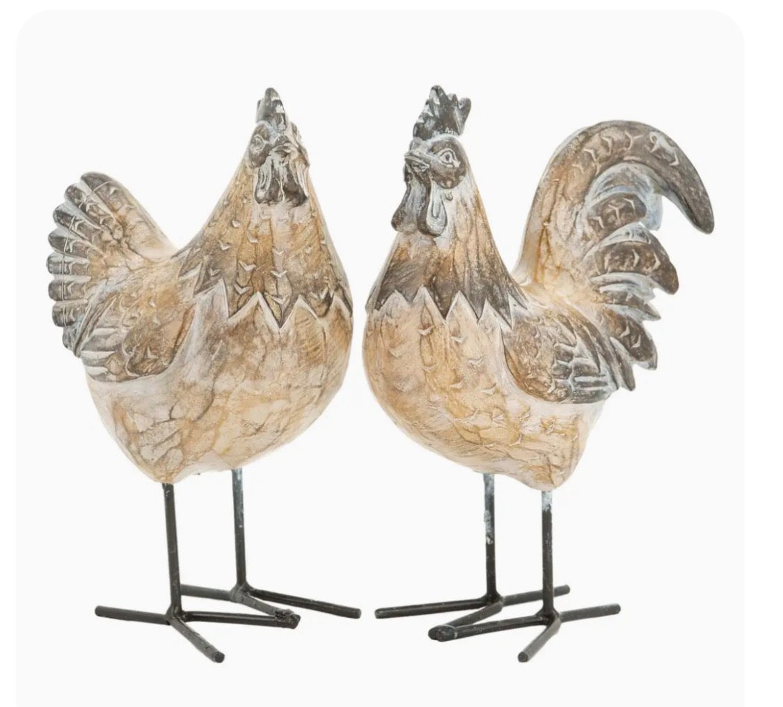 Rooster and Hen