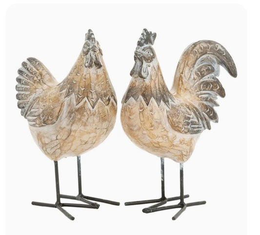 Rooster and Hen