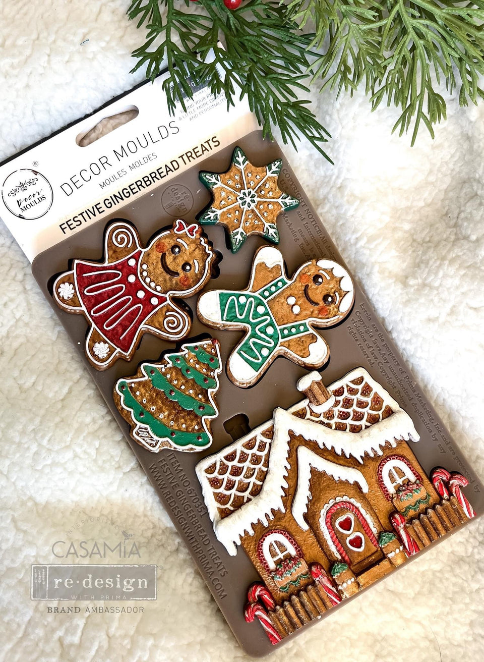 Festive Gingerbread Treats| Decor Moulds | Redesign with Prima