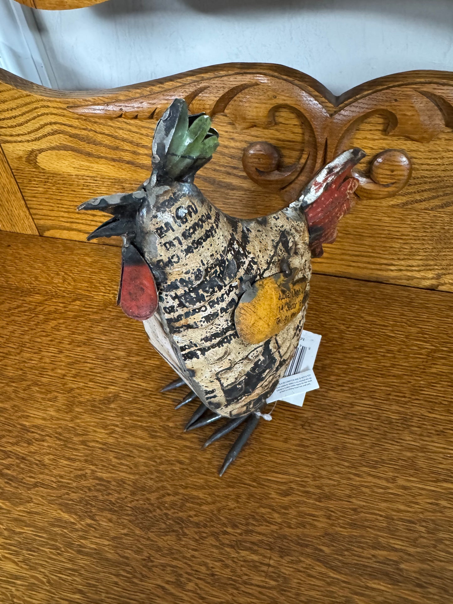 Metal, Hammered Rooster