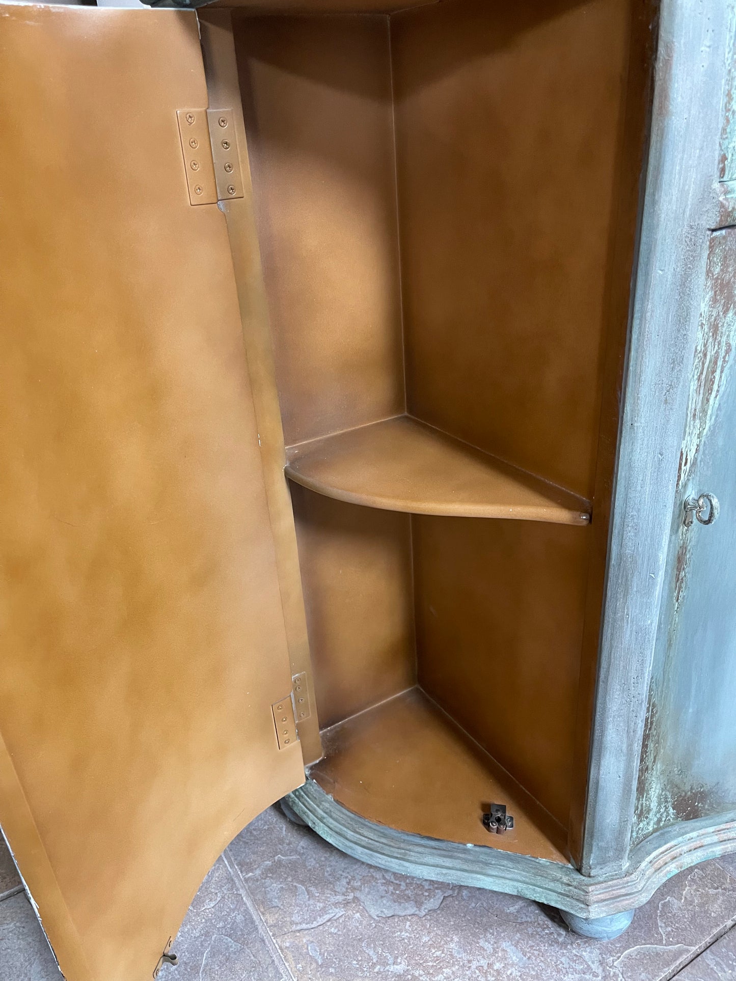 Entryway Table with Patina Finish