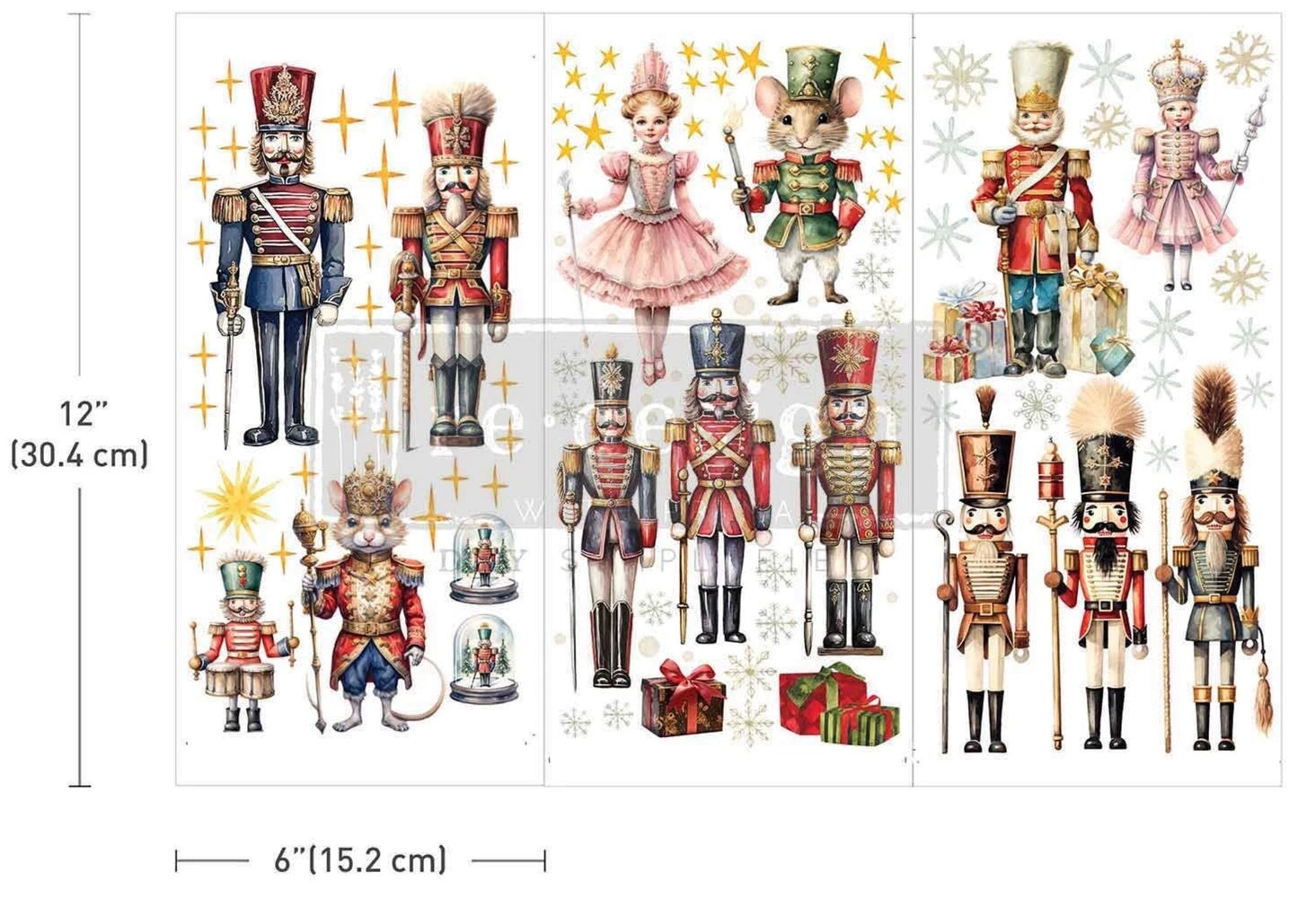 Nutcracker Christmas Decor Transfer