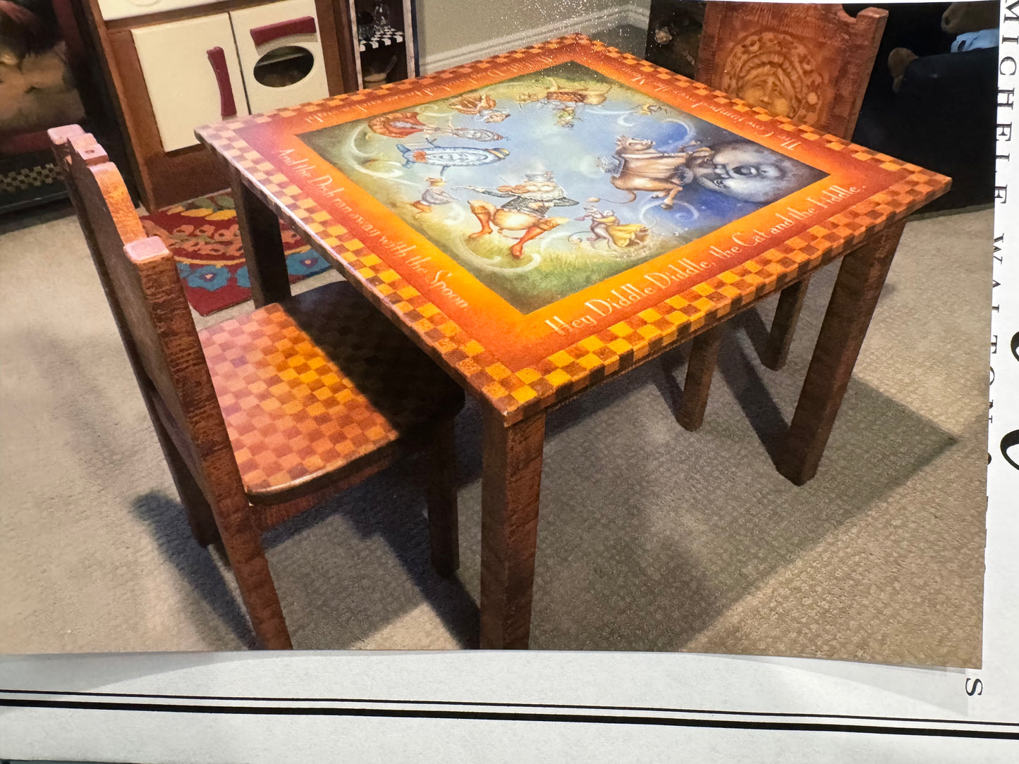 Hey Diddle Diddle Table and Chairs Pattern Packet - Michele Walton Designs