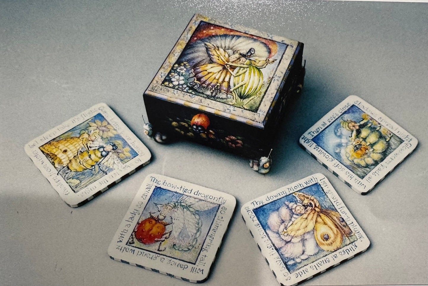 Bug and Butterfly Ball Box and Coasters Pattern Packet - Michele Walton Designs