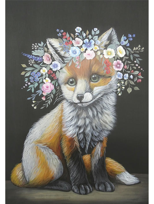 Floraison Fox Decoupage Paper